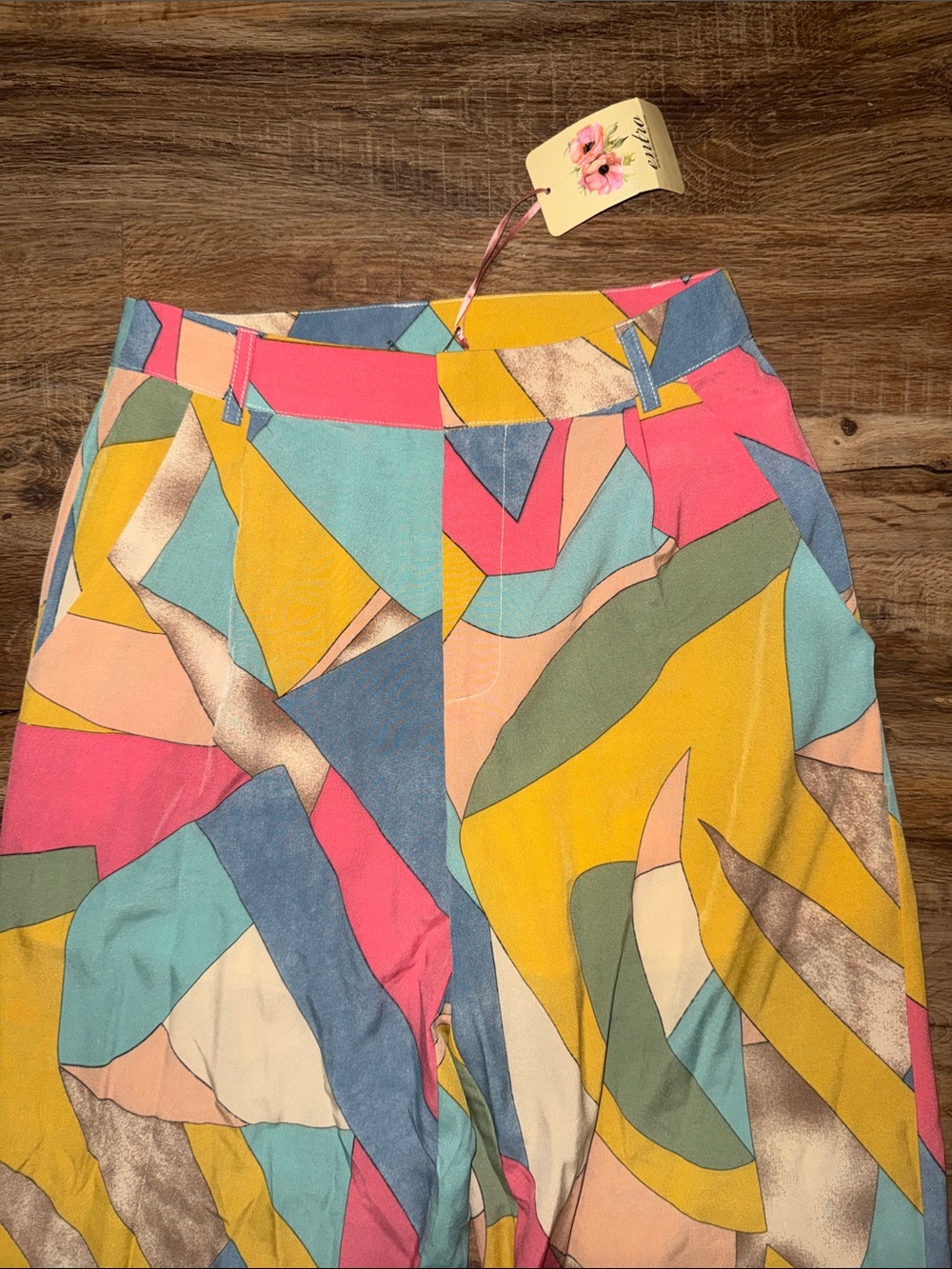 Colorblock Wide-Leg Pants - Picture 3 of 12